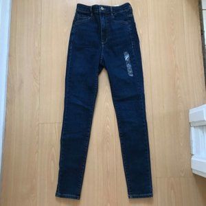 Garage Extra High Rise / High Waisted Indigo Jeggings - Size 1